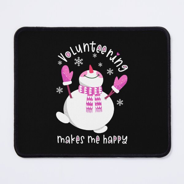 Item preview, Happy Snowman for Volunteers Winter Pink designed and sold by creative321.