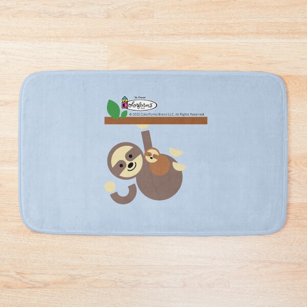 Item preview, Hanging Mom Carrying Sleeping Sloth. Colorforms ® Blue. designed and sold by LaziniArts.