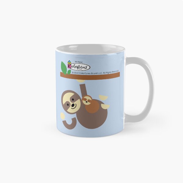 Item preview, Hanging Mom Carrying Sleeping Sloth. Colorforms ® Blue. designed and sold by LaziniArts.
