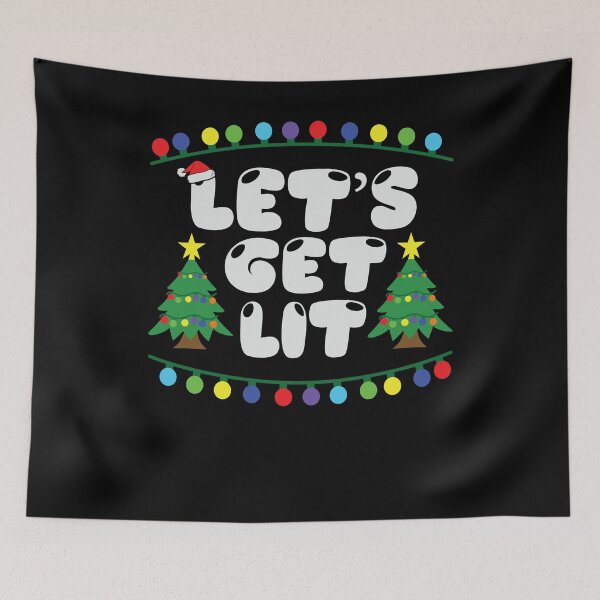 Item preview, Let's Get Lit Christmas Tree Jingle Bells designed and sold by mkzmerch.