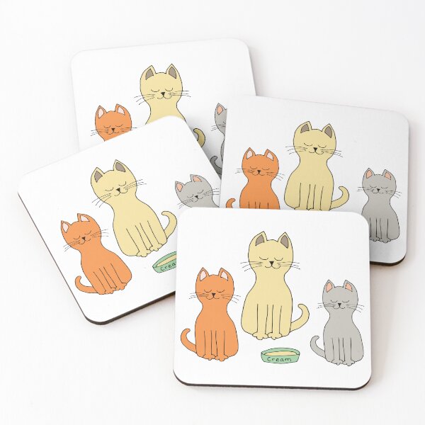 Item preview, Cats galore in chocolate brown, buttery yellow and sweet orange designed and sold by FrancesPoff.