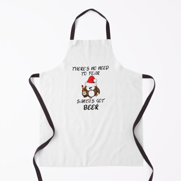 Item preview, There's No Need To Fear Santa's Got A Beer - A  Cute Drunk Santa Owl Staggering And Holding A Beer designed and sold by Oaks Creations.