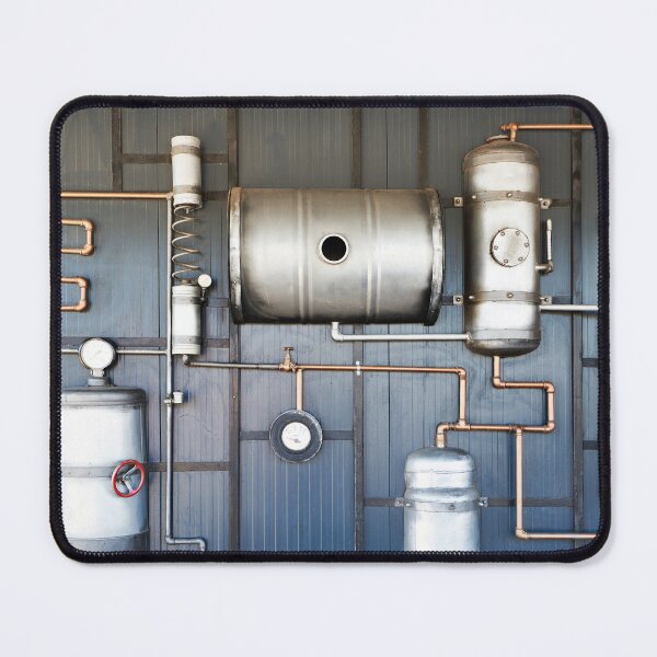 Item preview, Vintage steampunk installation of pipes and metal barrels designed and sold by Ryzhov.