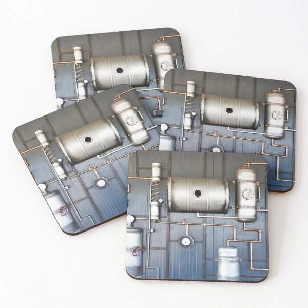 Item preview, Vintage steampunk installation of pipes and metal barrels designed and sold by Ryzhov.