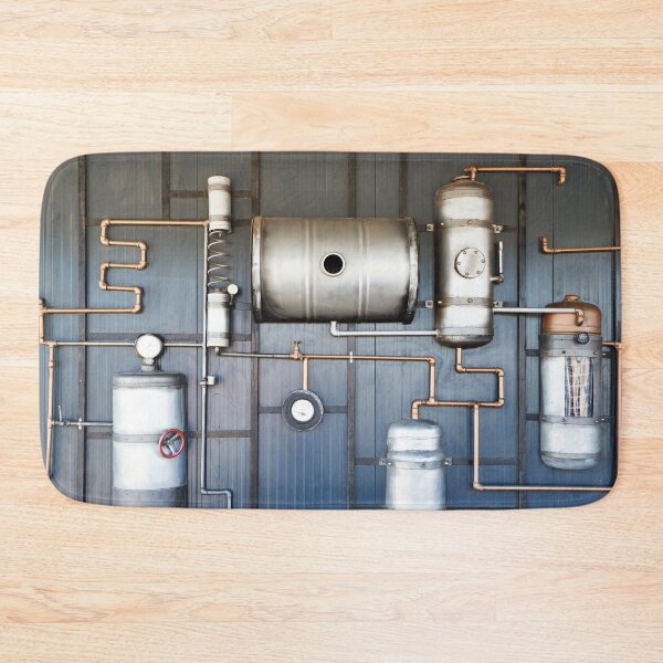 Item preview, Vintage steampunk installation of pipes and metal barrels designed and sold by Ryzhov.