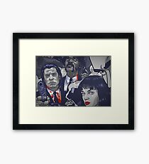 Vincent Vega,Marsellus Wallace, Mia Wallace Framed Print
