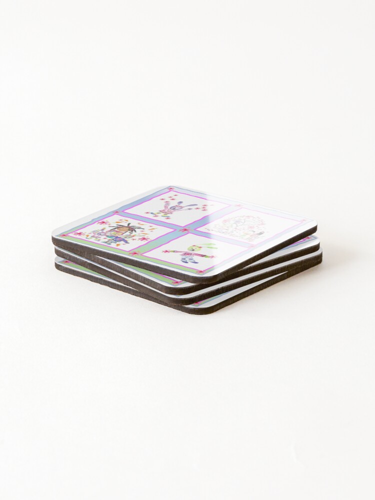 Thumbnail 4 of 5, Coasters (Set of 4), A Spring Patchwork designed and sold by DefaultOneWorld.