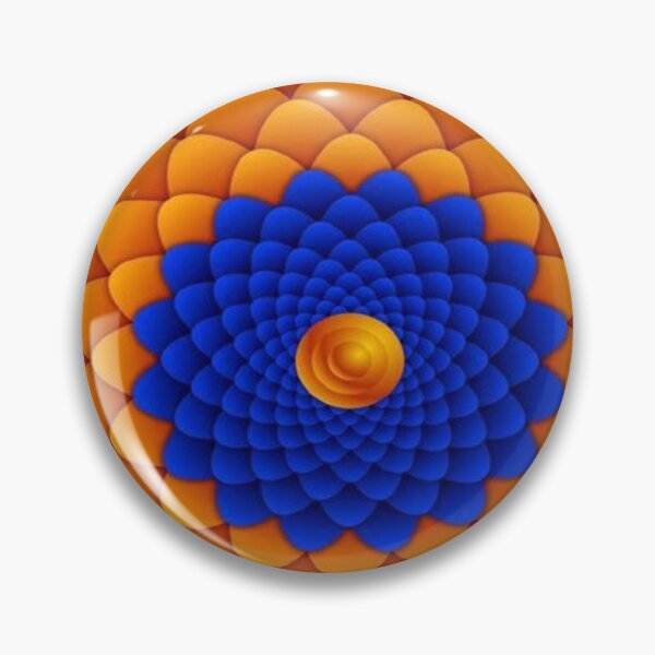 Item preview, Golden Blue and Orange Flowers designed and sold by NengShop.