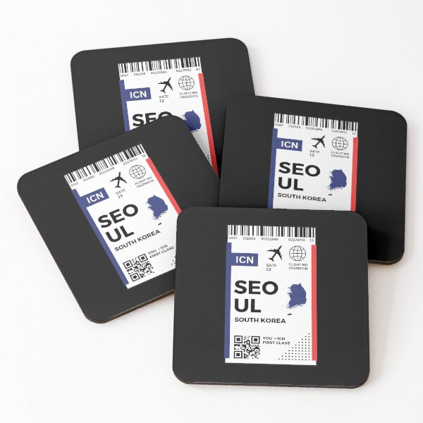 Item preview, Seoul Flight Ticket Boarding Pass Travel designed and sold by Supra Designs.