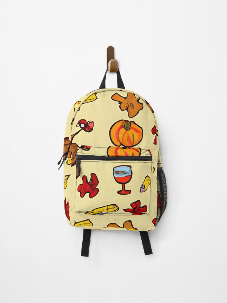 Thumbnail 1 of 3, Backpack, Thanksgiving pattern designed and sold by REALDesign-Shop.