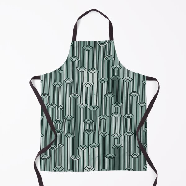 Item preview, Retro Wavy Stripes - Sage Green designed and sold by SilverPegasus.