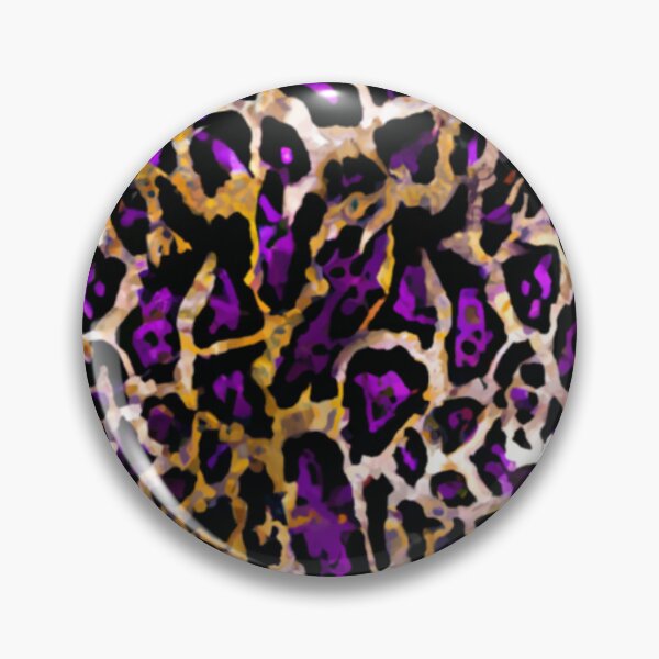 Item preview, Abstract purple and gold leopard print designed and sold by FGCART.