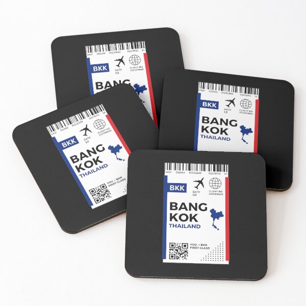 Item preview, Bangkok Flight Ticket Boarding Pass Travel designed and sold by Supra Designs.