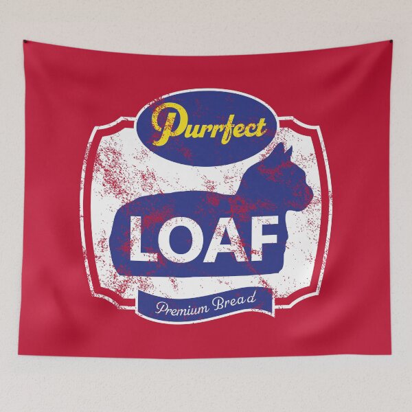Item preview, Purrfect Loaf Premium Bread - distressed version designed and sold by CCCDesign.