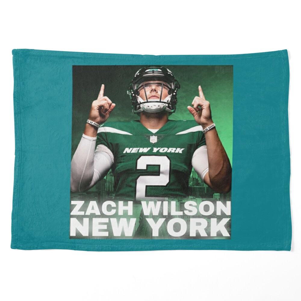 Zach Wilson Football Paper Poster Jets 2 - Zach Wilson - Sticker