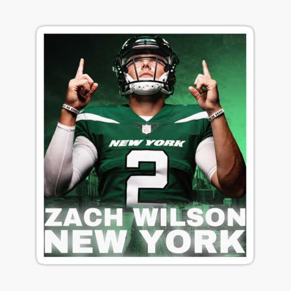 Zach Wilson Jets Sticker for Sale by Redbubbl31