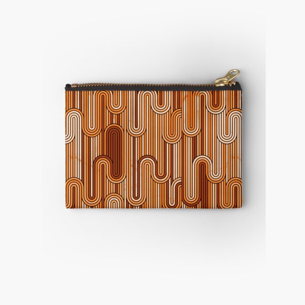 Item preview, Retro Wavy Stripes - Rust Orange designed and sold by SilverPegasus.