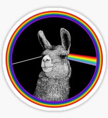 Lama Seite des Mondes Sticker