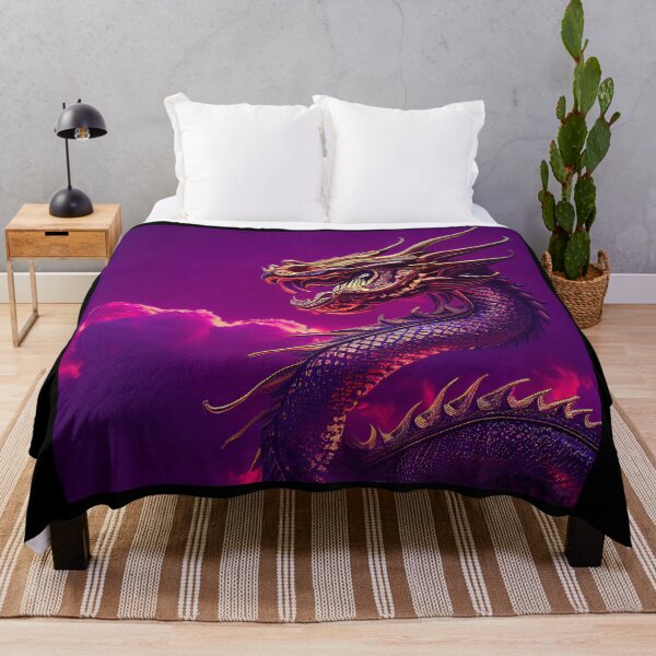 Item preview, Fierce Fantasy Dragon Against A Sunset Sky designed and sold by Cannabliss Shop.