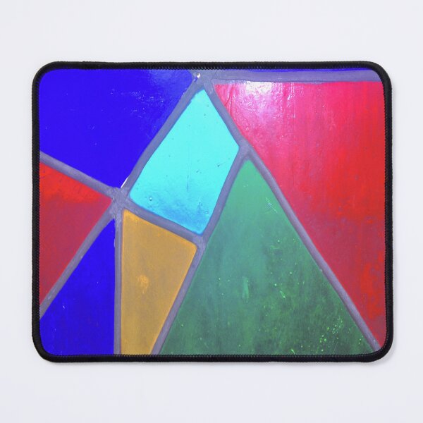Stained Glass Geometry Mouse Pad