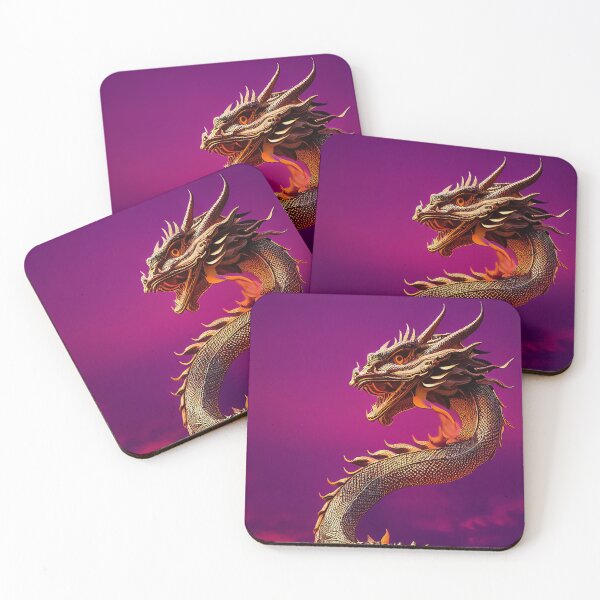 Item preview, Fierce Fantasy Dragon Against A Sunset Sky designed and sold by Cannabliss Shop.