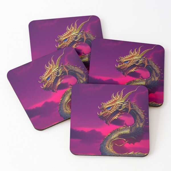 Item preview, Fierce Fantasy Dragon Against A Sunset Sky designed and sold by Cannabliss Shop.