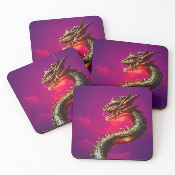 Item preview, Fierce Fantasy Dragon Against A Sunset Sky designed and sold by Cannabliss Shop.