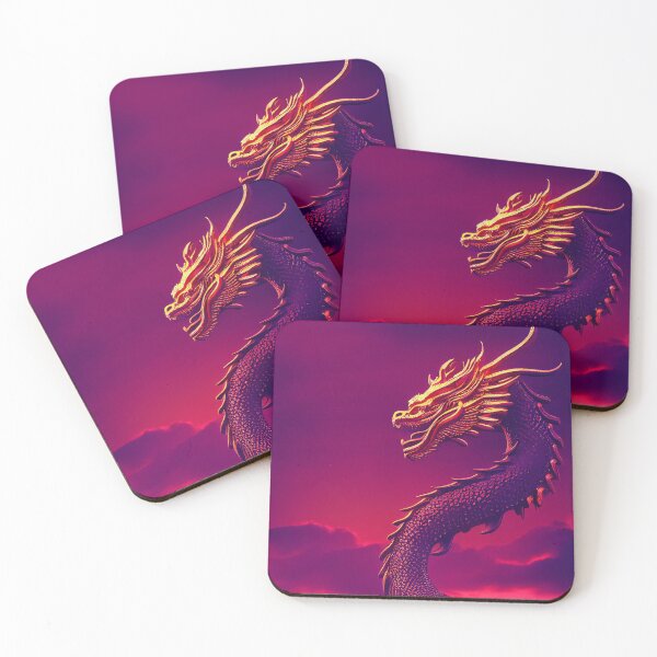 Item preview, Fierce Fantasy Dragon Against A Sunset Sky designed and sold by Cannabliss Shop.