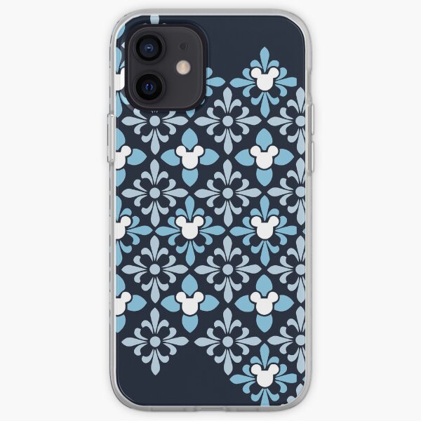 Indigo Hidden Character Pattern iPhone Soft Case