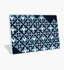 Indigo verstecktes Zeichen-Muster Laptop Folie