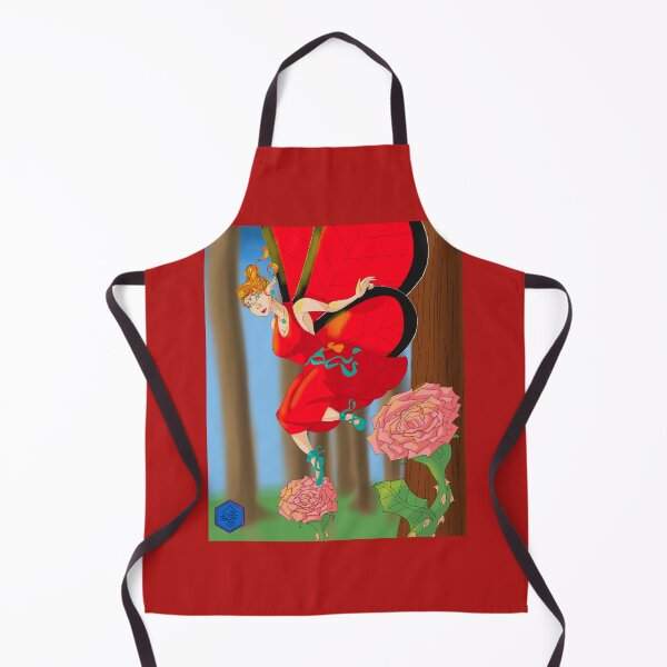 Item preview, Red fairy dancing on roses designed and sold by Dagomarosart.