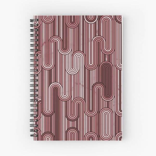 Item preview, Retro Wavy Stripes - Wine Terracotta designed and sold by SilverPegasus.