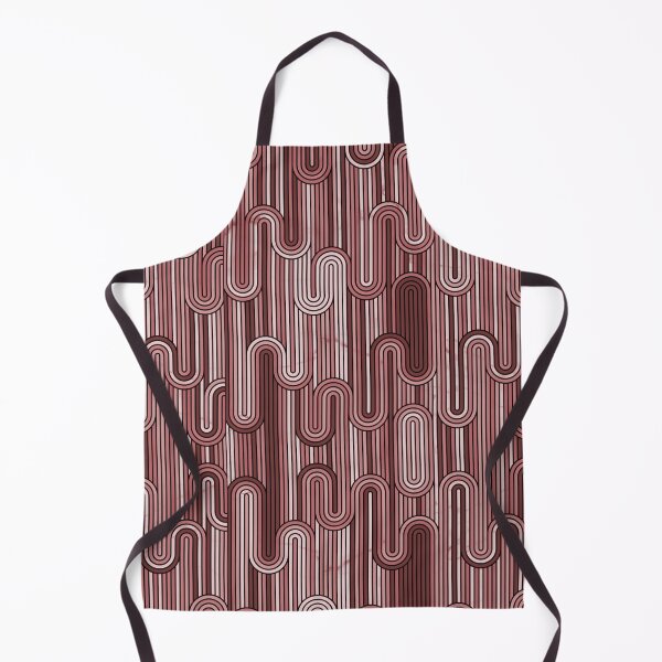 Item preview, Retro Wavy Stripes - Wine Terracotta designed and sold by SilverPegasus.