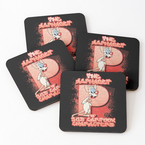 Item preview, The Alphabet of 90s Cartoon Characters Letter P is for Pinky designed and sold by More-dan-Prints.