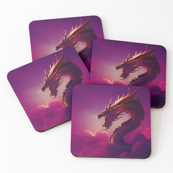 Item preview, Fierce Fantasy Dragon Against A Sunset Sky designed and sold by Cannabliss Shop.