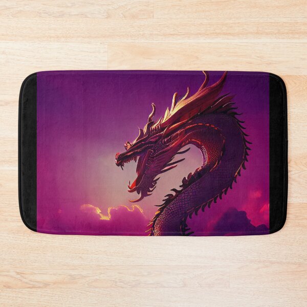 Item preview, Fierce Fantasy Dragon Against A Sunset Sky designed and sold by Cannabliss Shop.