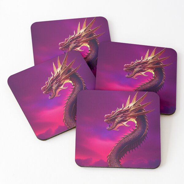 Item preview, Fierce Fantasy Dragon Against A Sunset Sky designed and sold by Cannabliss Shop.