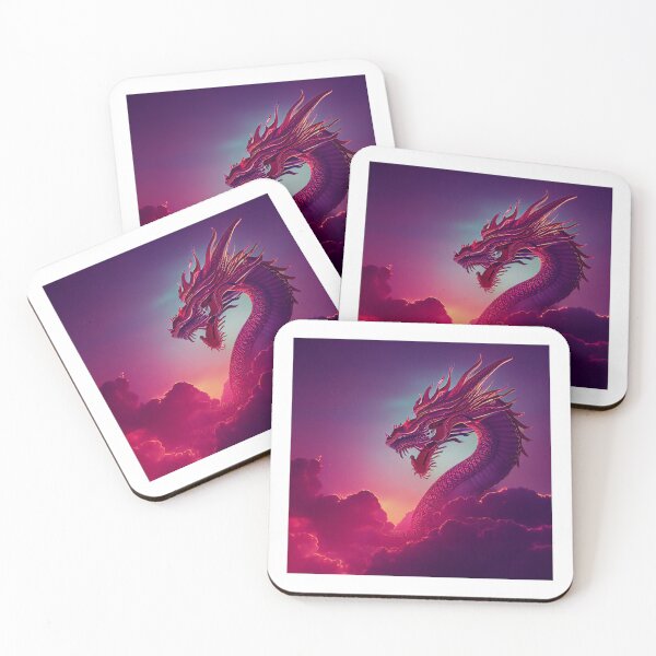 Item preview, Fierce Fantasy Dragon Against A Sunset Sky designed and sold by Cannabliss Shop.