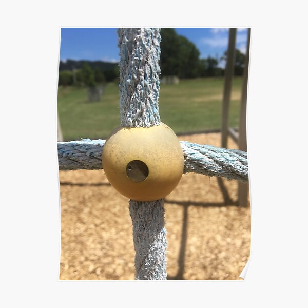 Rope Intersection On A Playground Climbing Frame Poster For Sale By