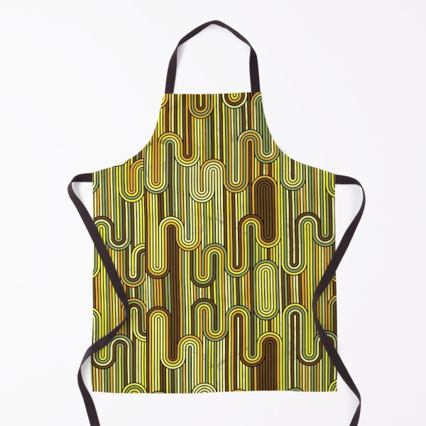 Item preview, Retro Wavy Stripes - Yellow Brown designed and sold by SilverPegasus.