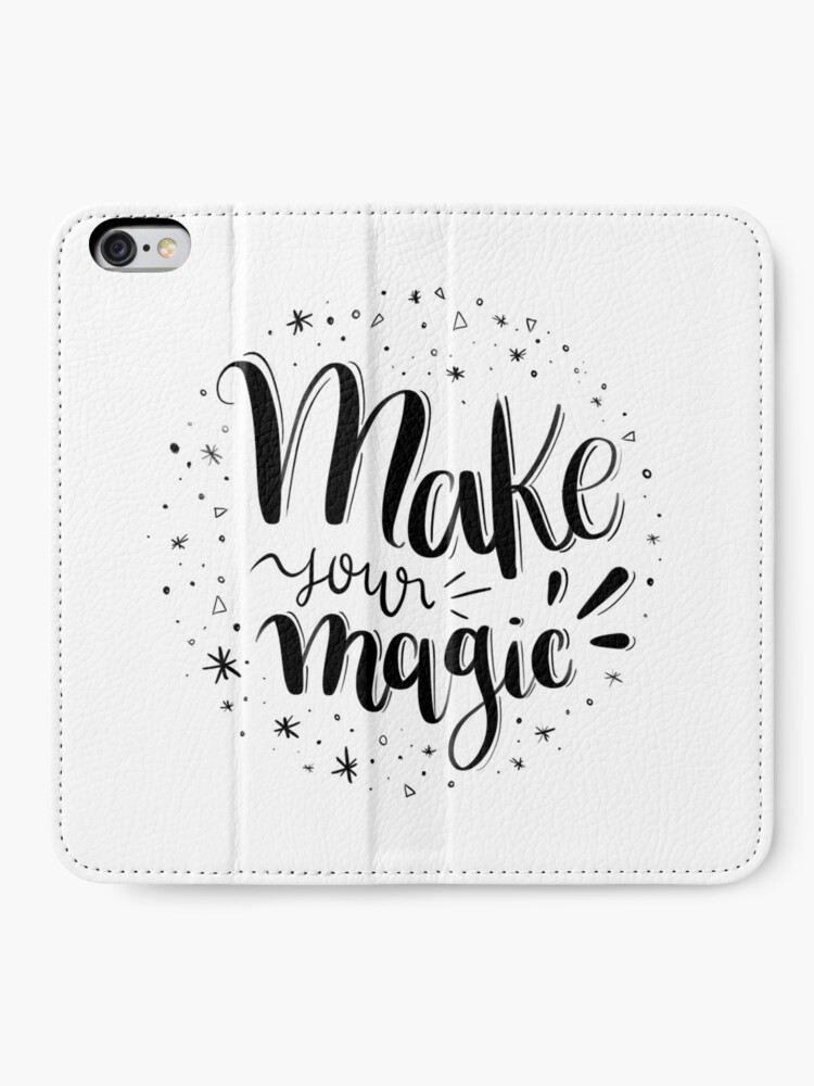 Alternate view of Make your magic - Hand lettering iPhone Wallet