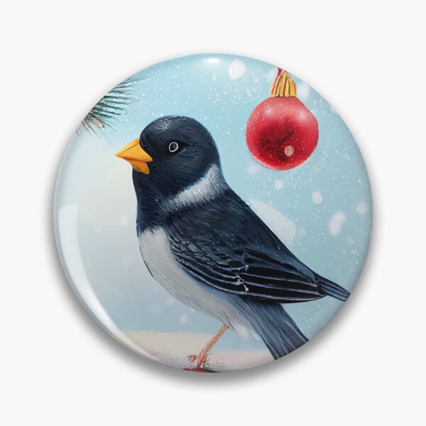Item preview, Christmas Bird Closeup on a Snowy Branch designed and sold by KOTOdesign.