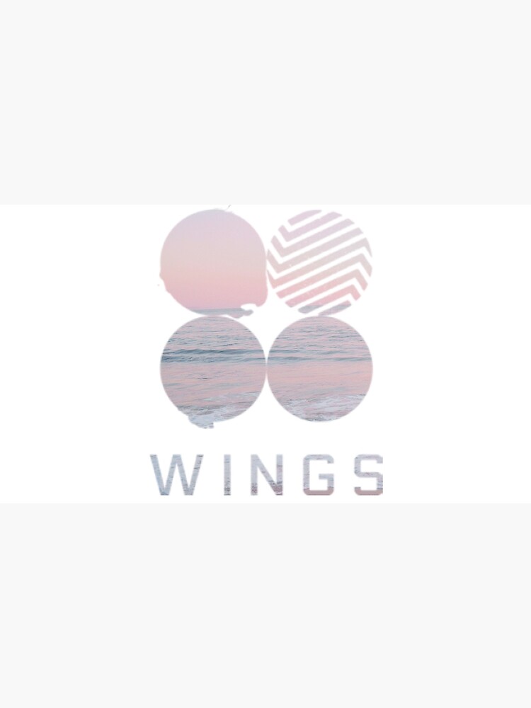 "BTS wings logo" Art Print by kpopl Redbubble