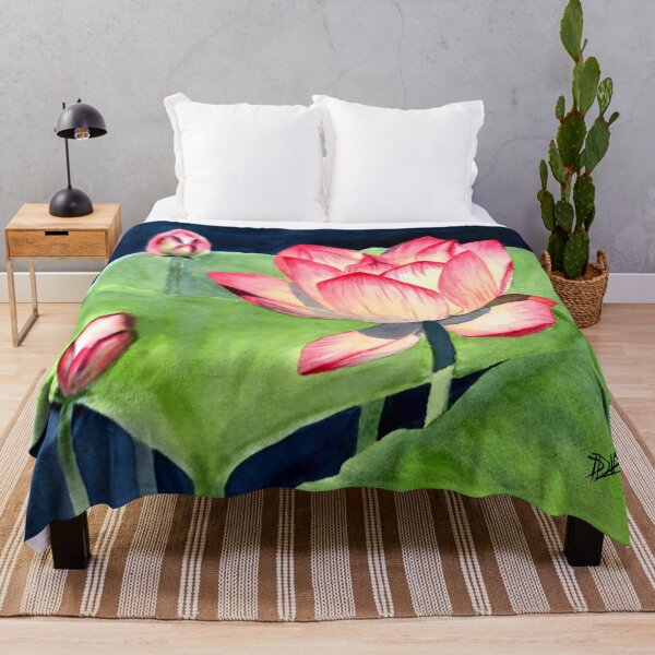 Item preview, Lotus on Lake designed and sold by WaterStrokesArt.
