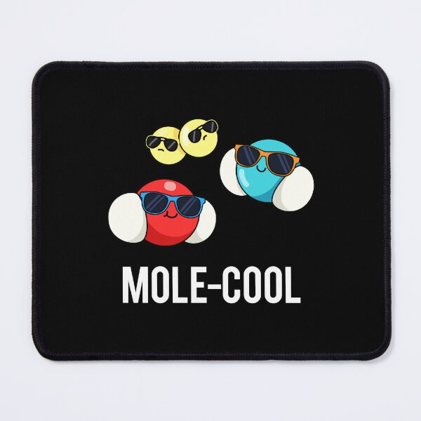 Item preview, Mole-Cool Funny Molecule Puns (Dark BG) designed and sold by punnybone.