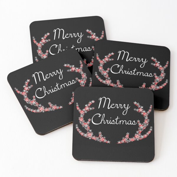 Item preview, Merry Christmas - Funny Vintage Snowflakes & Red Plaid Antlers Christmas Gift designed and sold by r-silver.