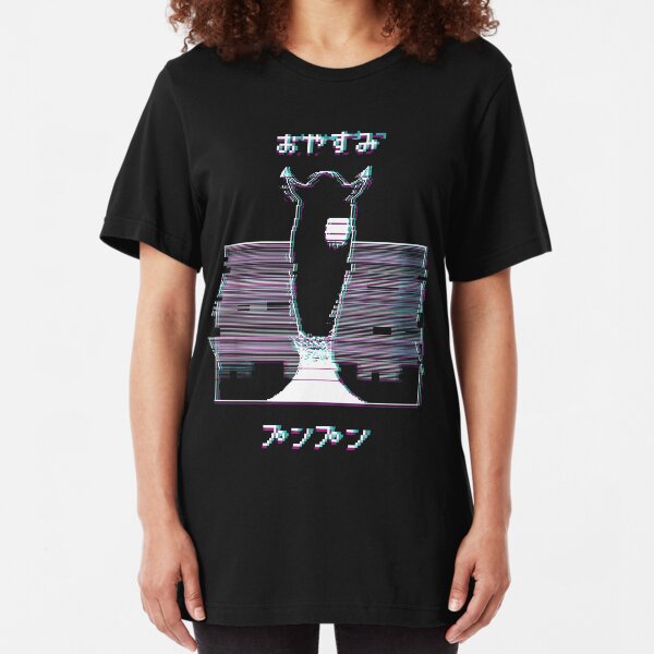 Glitch Oyasumi Punpun - BLACK Slim Fit T-Shirt