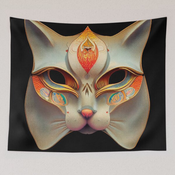Item preview, Cat carnival mask designed and sold by GorinART.