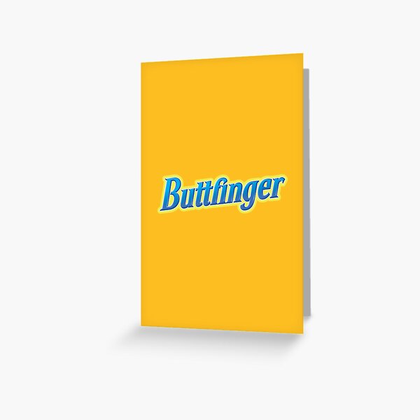 Buttfinger Greeting Card