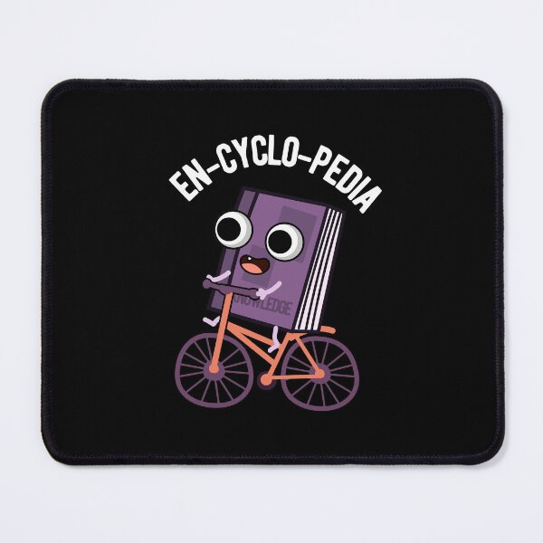 Item preview, En-cyclo-Pedia Funny Encyclopedia Puns (Dark BG) designed and sold by punnybone.